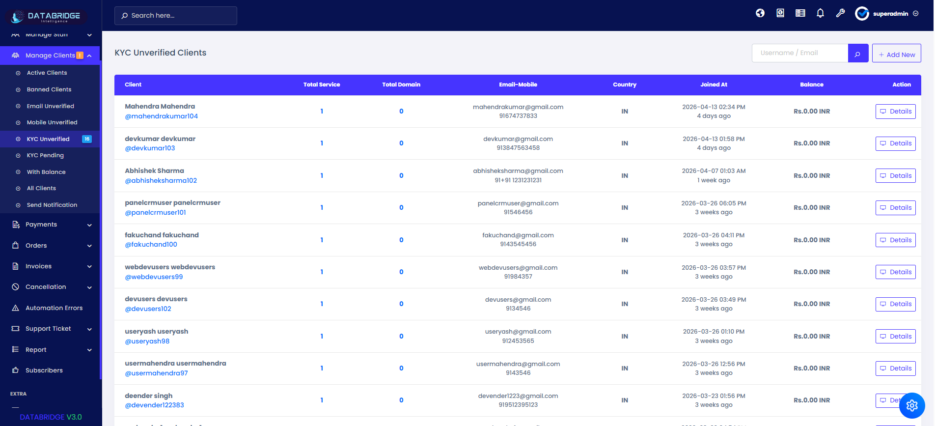 Manage Clients Image