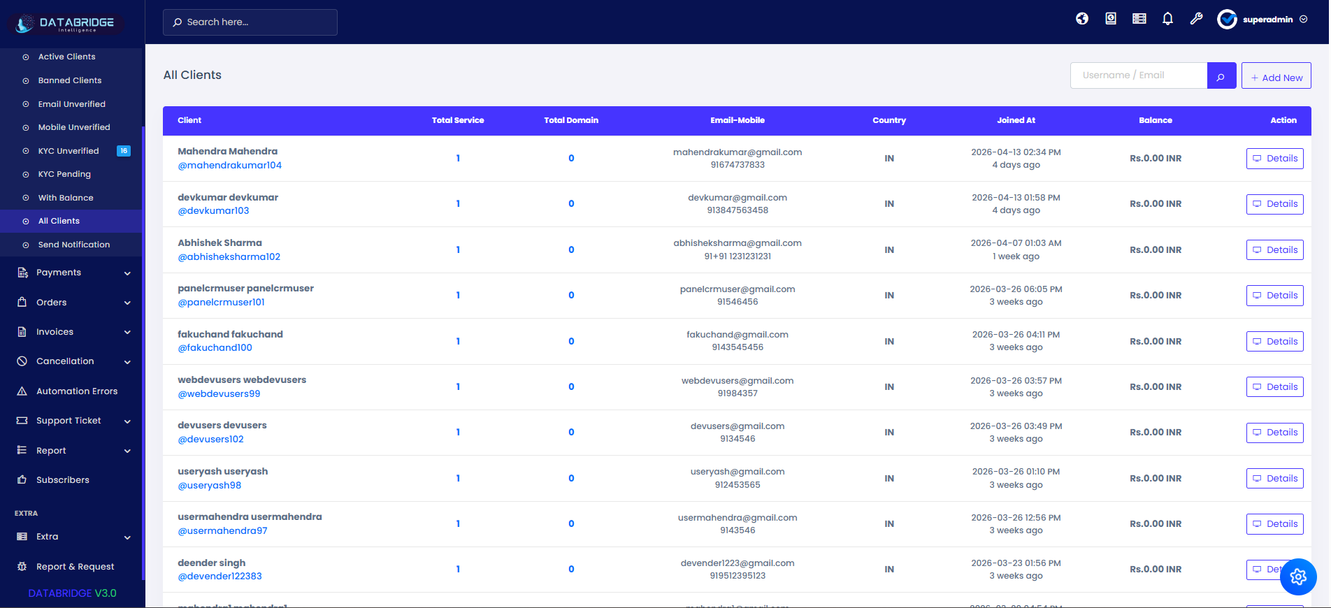 Manage Clients Image